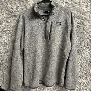Patagonia Gray Zip Up Sweater